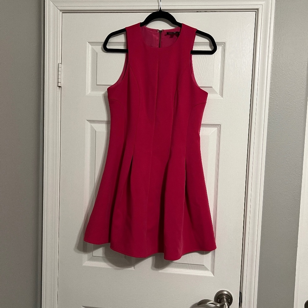 Adelyn Rae Hot Pink Skater Dress Size Medium